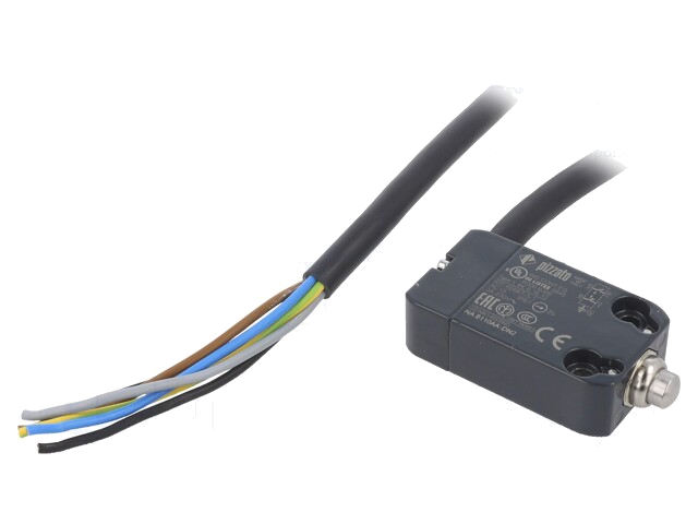 Eindschakelaar; pin Ø8mm; NO + NC; 10A; max.250VAC; max.250VDC Eindschakelaar; pin Ø8mm; NO + NC; 10A; max.250VAC; max.250VDC